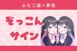 双子座男性ぞっこんサイン